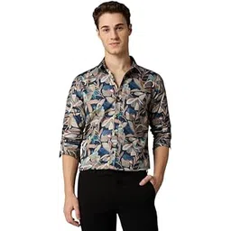 mark & albert Men's Slim Fit Cotton Formal Shirt-picture-33