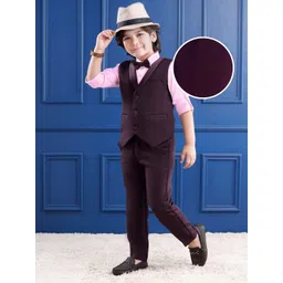 Mark & Mia Boys 3-Pc Single Breasted Party Suit With Bow-picture-31