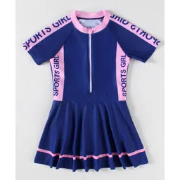 Mark & Mia Frock Swimsuit with Sport Girl Print - Navy Blue-picture-18
