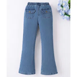 Mark & Mia Full Length Washed Jeans With Pocket Applique - Blue-picture-20
