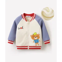 Mark & Mia Full Raglan Sleeves Bomber Jacket With Animal Print - Beige-picture-23