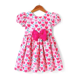 Mark & Mia Girls Conversational Printed Fit and Flare Knee Length Dress-picture-15