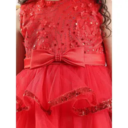 Mark & Mia Girls Embellished Sleeveless Layered Fit and Flare Dress-picture-21