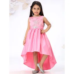 Mark and Mia Girls Floral Embroidered Fit & Flare Dress With A Belt-image-34