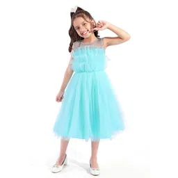 Mark and Mia Girls Round Neck Fit & Flare Midi Dress-image-48