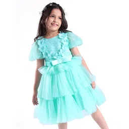 Mark and Mia Girls Self Design Fit & Flare Dress-image-20
