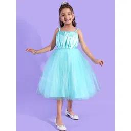 Mark and Mia Girls Shoulder Straps Fit & Flare Midi Dress-image-44