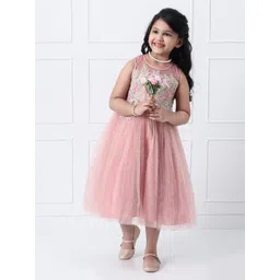 mark & mia Mark and Mia Girls Embellished Peplum Knee Length Dress-picture-33