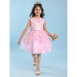 mark & mia Mark and Mia Girls Floral Sleeveless Balloon Dress-picture-25