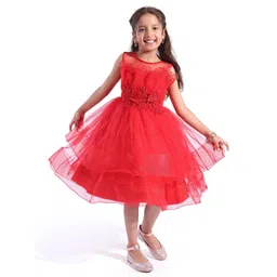mark & mia Mark and Mia Girls Round Neck Embellished Balloon Dress-picture-33