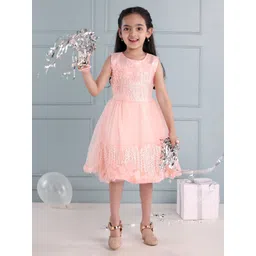 mark & mia Mark and Mia Girls Self Design Fit & Flare Dress-picture-16