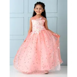 mark & mia Mark and Mia Girls Self Design Maxi Dress-picture-14