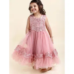 Mark and Mia Pink Round Neck Sleeveless Floral Print  Knee Length Peplum Dress-image-39