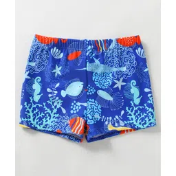 Mark & Mia Swimming Trunk With Sea Life Theme Print - Blue-picture-28