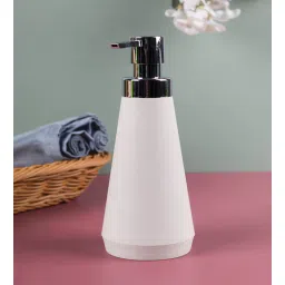 market 99 Soap Dispenser Rust Proof Finish Pump Designer Body For Kitchen Dish Soap, Hand Soap, Essential Oil Etc- 300 Ml, White-picture-32