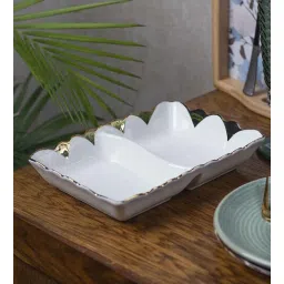 market 99 White Ceramic 1 Pc Appetizer Platter-picture-36