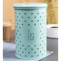 Metal Green Tea Jar With Lid 900Ml By Market 99-picture-11