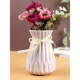 Market99 Ceramic Flower Vase – Pink | Decorative Showpiece for Home & Office | Elegant Centerpiece for Table, Shelf, or Cabinet | Perfect Gifting Item for Housewarming & Corporate Use-picture-27