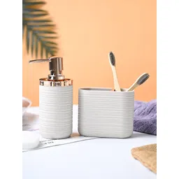 MARKET99 Beige 2 Plastic Bath Accessories Set-picture-34