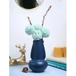 MARKET99 Blue Asymmetric Ceramic Vase image 1