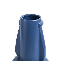 MARKET99 Blue Asymmetric Ceramic Vase image 2