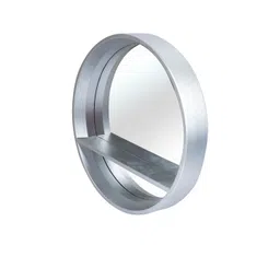 MARKET99 Grey Solid Round Wall Mirror image 5