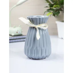 MARKET99 Grey Textured Ceramic Vase-picture-14