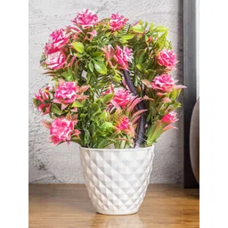 MARKET99 Pink & Green Artificial Flower With Pot-picture-35