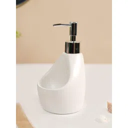 MARKET99 White Matte Ceramic Teardrop Soap Dispenser-picture-26