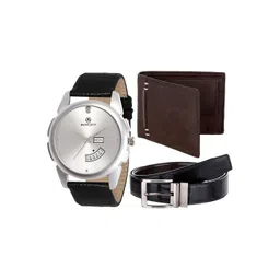 MARKQUES Men Black & Brown Solid Accessory Gift Set-picture-32