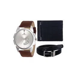 MARKQUES Men Black & Brown Solid Leather Accessory Gift Set-picture-12