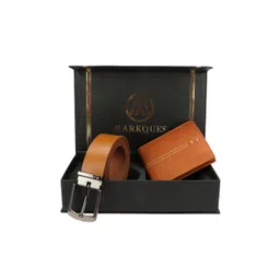 MARKQUES Men Brown Leather  Accessory Gift Set-picture-40