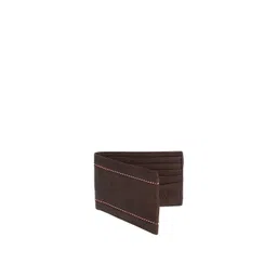 MARKQUES Men Brown Textured Leather Two Fold Wallet with SIM Card Holder-picture-22