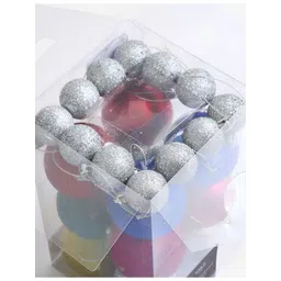 Marks & Spencer 24 -Pcs Silver & Blue Christmas Ball Festive Decor-picture-19