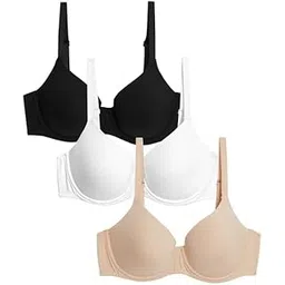 marks & spencer 3pk Wired Full Cup T-Shirt Bras_36DD-picture-13