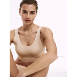 Marks & Spencer Beige Flexifit Non Wired Crop Top-picture-37