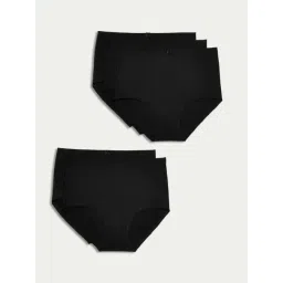 Marks & Spencer Black 5pk Cotton Lycra Full Briefs-picture-47
