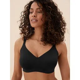 Marks & Spencer Black Solid Underwired T-shirt Bra-picture-38