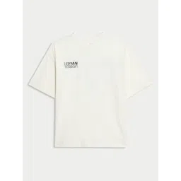 Marks & Spencer Boys Typography Round Neck Drop-Shoulder Sleeves Cotton T-shirt-picture-12