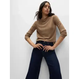 Marks & Spencer Brown Supersoft Crew Neck Jumper-picture-33