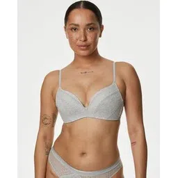 marks & spencer Cotton with Cool Comfort Non-Wired Push Up Bra-picture-36