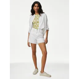 Marks & Spencer Floral Printed Pure Cotton T-Shirt-picture-24