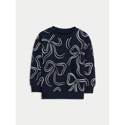 Marks & Spencer Girls Bow Printed Sweatshirt-picture-37