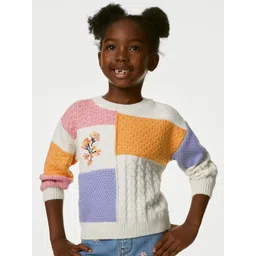 Marks & Spencer Girls Colourblocked Pullover Sweater-picture-21