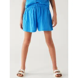 Marks & Spencer Girls High-Rise Pure Cotton Shorts-picture-10