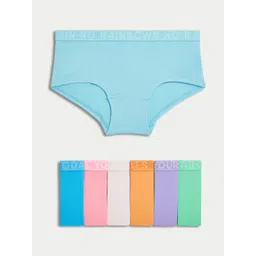 Marks & Spencer Girls Pack Of 7 High Rise Hipster Briefs-picture-29