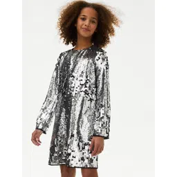 Marks & Spencer Girls Printed A-Line Dress-picture-43