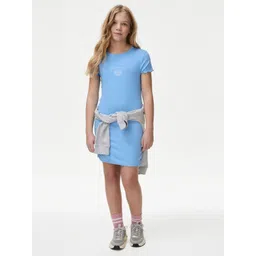 Marks & Spencer Girls Round Neck A- line Dress-picture-41