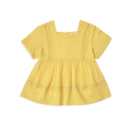 Marks & Spencer Girls Square Neck Gathered Fit & Flare Mini Dress-picture-36