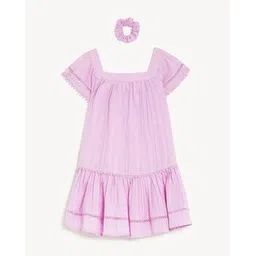 marks & spencer Girls Tiered Dress with Scrunchie-picture-10